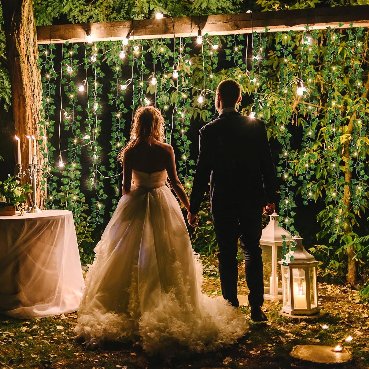 Illuminated Garland Leaves