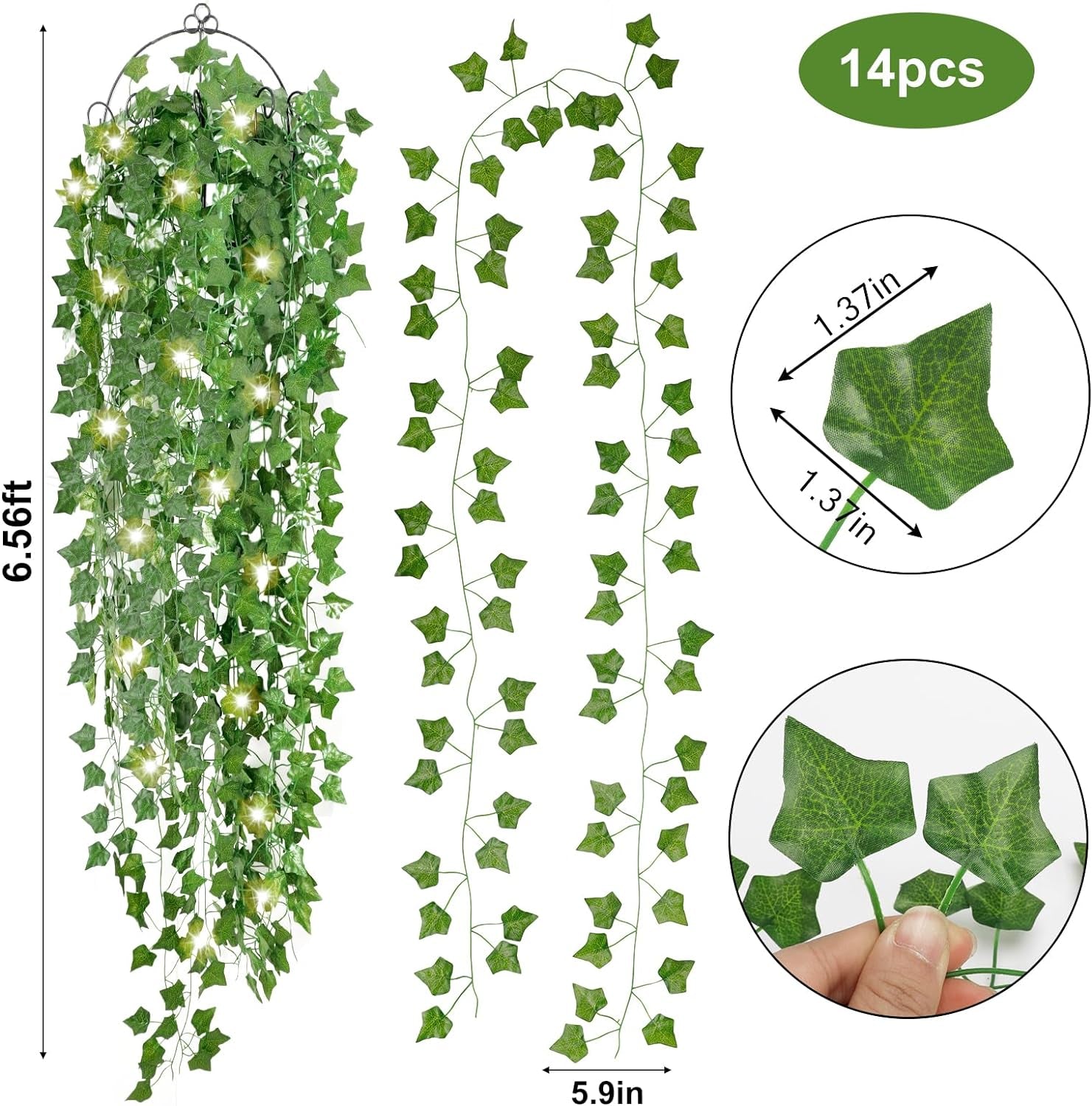 Illuminated Garland Leaves